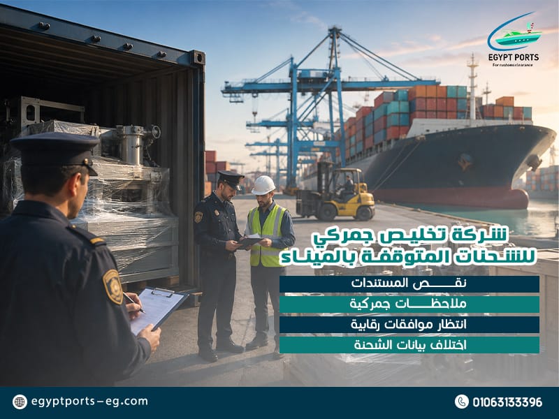 شركة تخليص جمركي للشحنات المتوقفة بالميناء